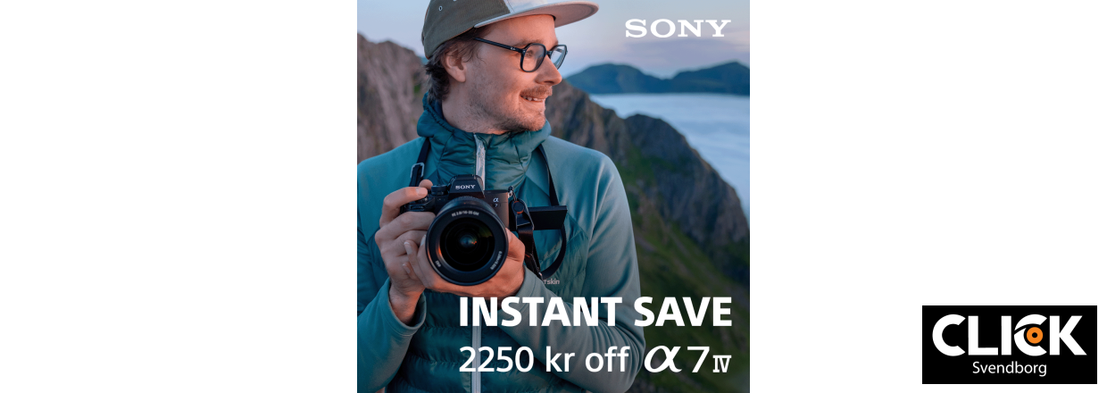 Kampagnetilbud p Sony Alpha A7 IV  Spar op til 3.750 kr.!