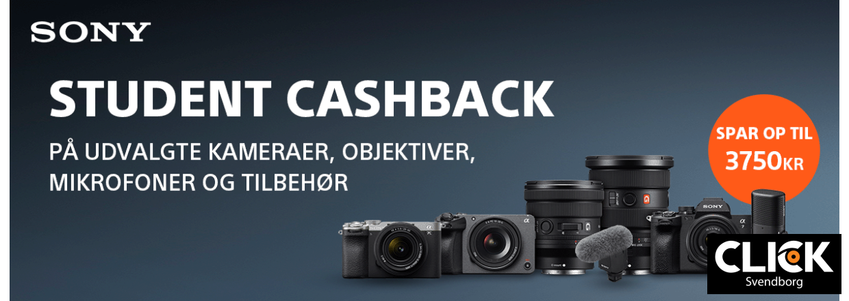 Sony Student Cashback 2025/2026  Spar penge p dine Sony-produkter som studerende