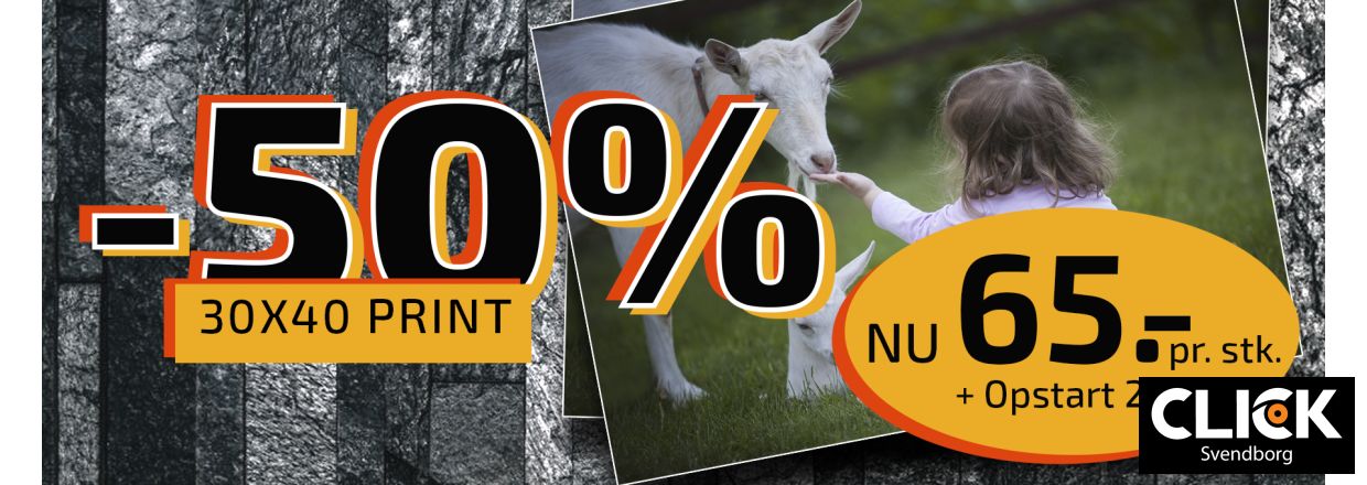 30x40cm billedprint  til halv pris hele november!