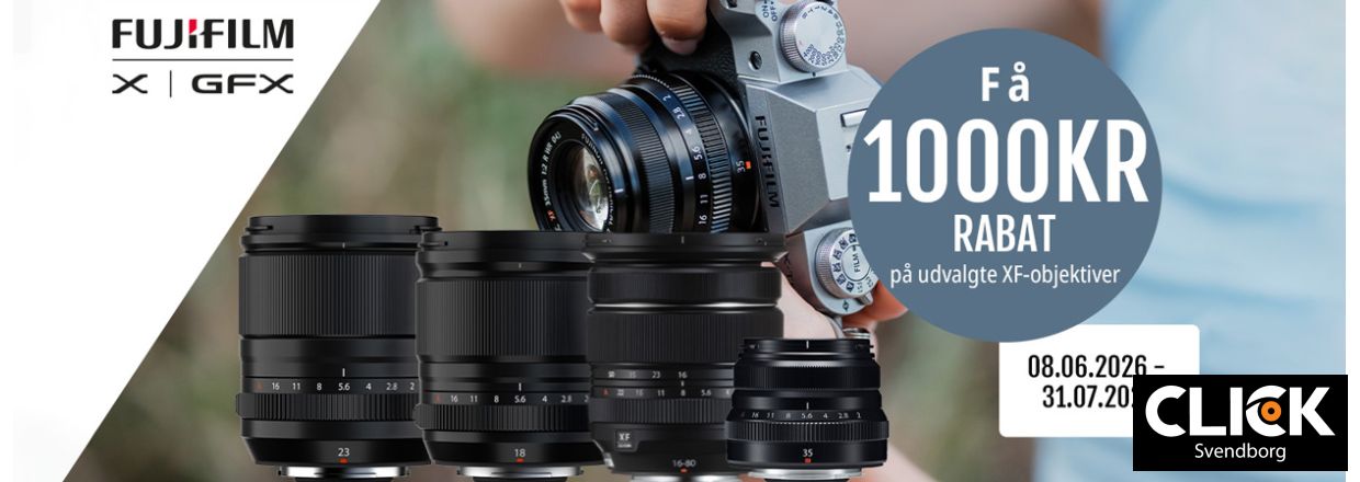 Fujifilm XF objektiv kampagne � Spar 1.000 kr p� udvalgte objektiver