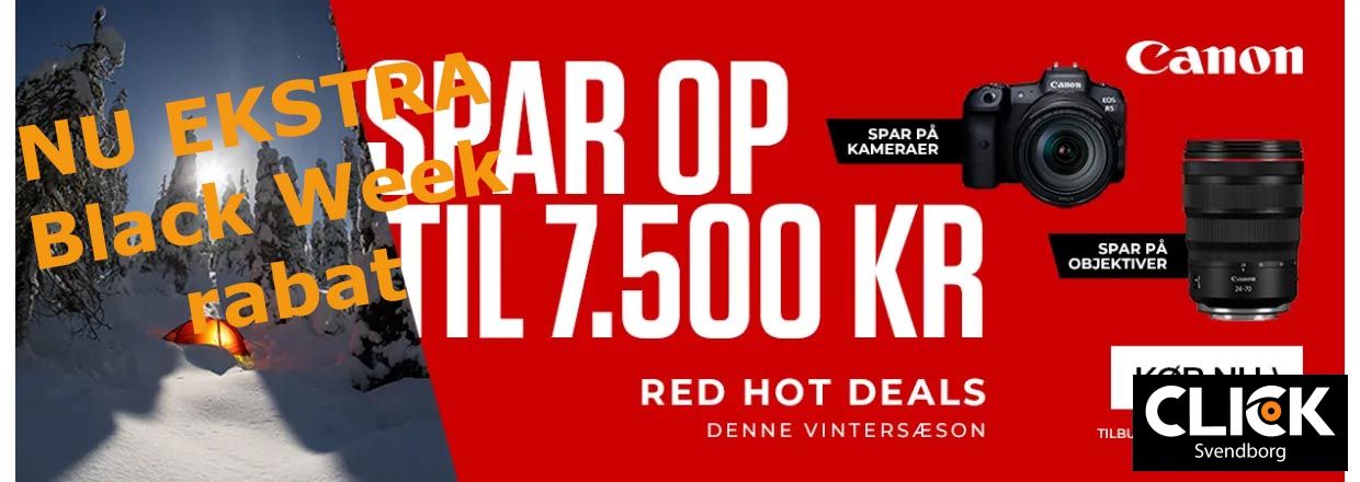 Black Week kampagne: Spar stort p Canon-kameraer! 🎄📷