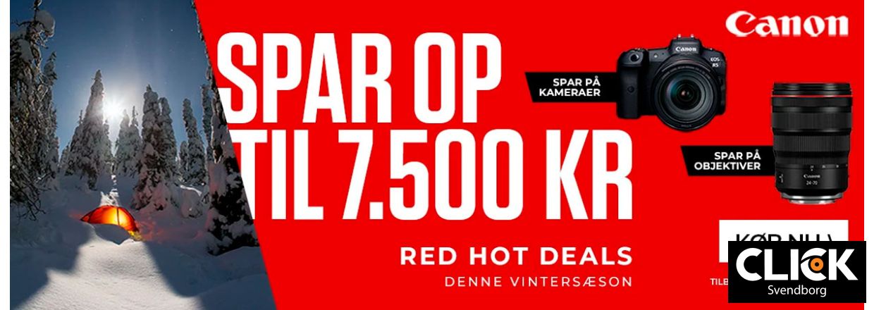 Spar op til 1800 kr. p Canon RF objektiver  Kun i en begrnset periode!