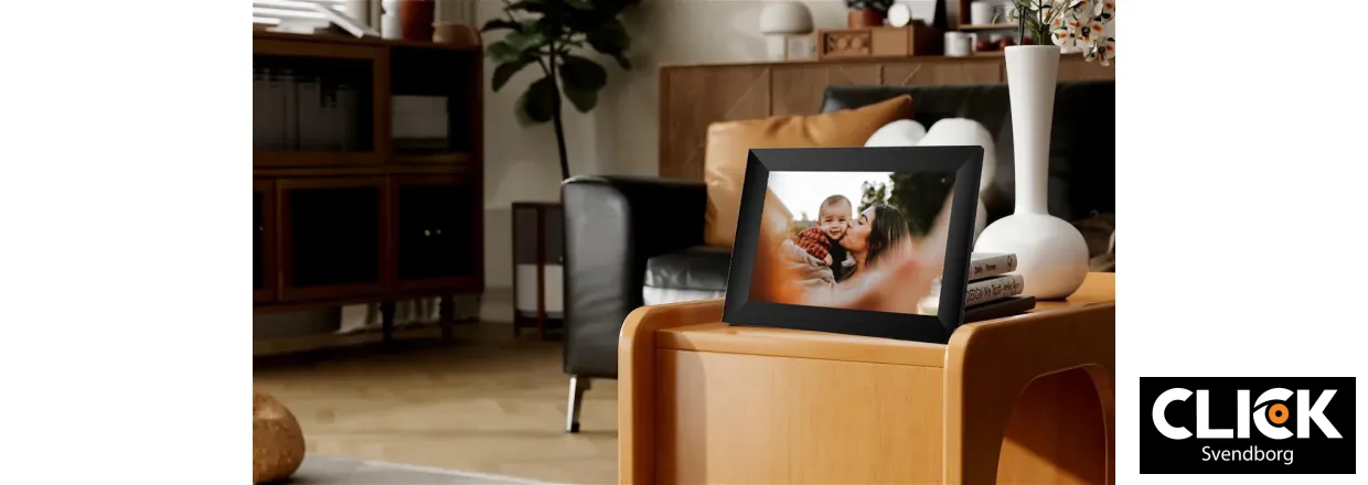 Digitale billedrammer med app-overfrsel  Del dine billeder direkte med Frameo Photo Frame