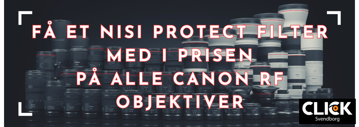 Gratis Nisi Protect-filter med alle Canon RF-objektiver  kun 25.28. september 2025