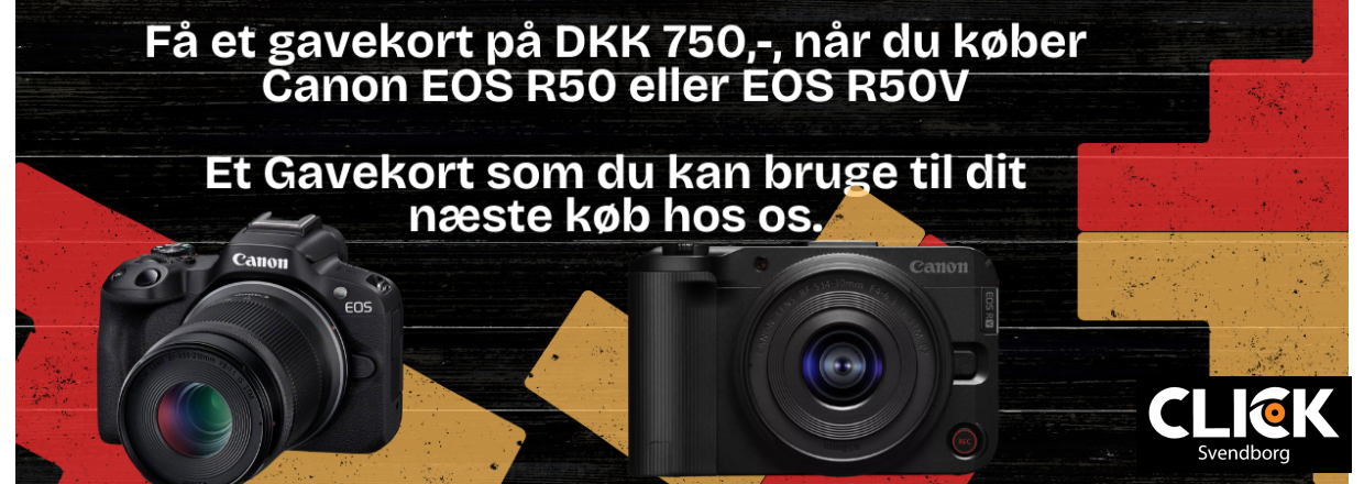 F mere ud af dit kb  Canon EOS R50 / R50V med gavekort
