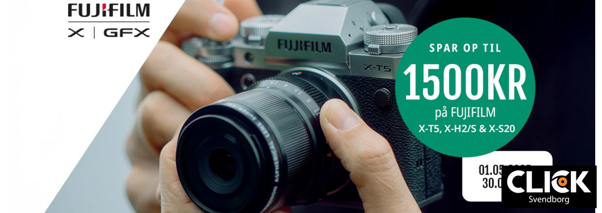 Fujifilm Instant Rabat  Op til 1.500,- kr. i rabat p udvalgte kameraer!