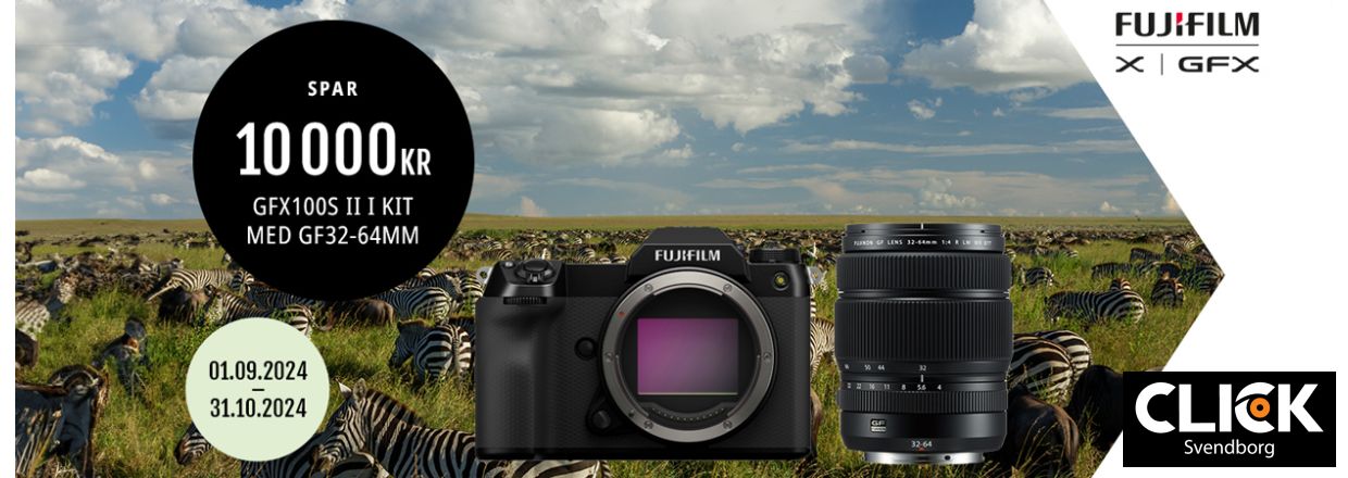 Opgrader din fotografiske oplevelse med Fujifilm GFX 100S II  Spar 10.000,- nu!