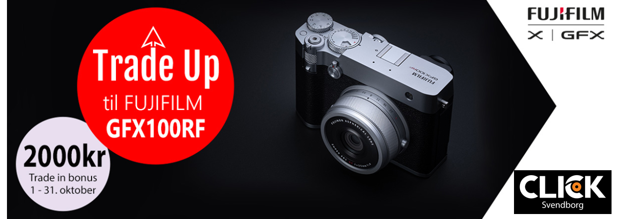 Fujifilm Trade Up Kampagne  f 2.000 kr. ekstra for dit gamle kamera