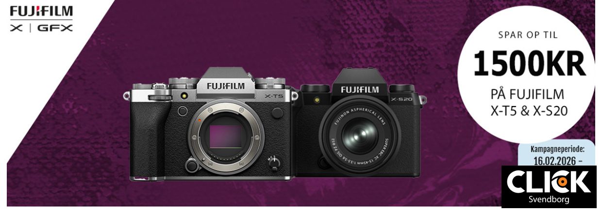 Fujifilm Kampagne � Spar p� X‑T5 og X‑S20