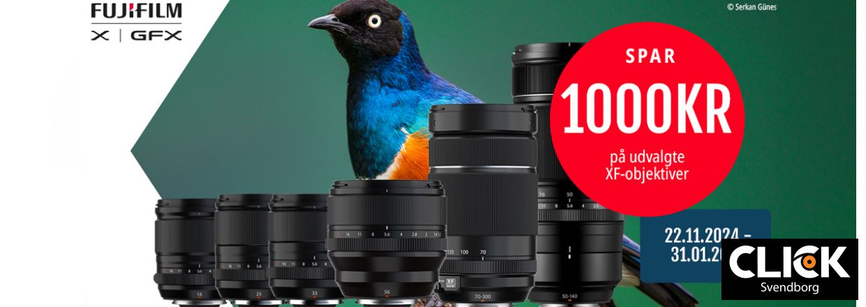 Fujifilm Winter-objektivkampagne: Spar 1000,- p udvalgte Fujifilm XF-objektiver!