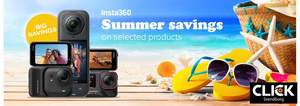 Summer Sale p� Insta360 � Spar stort p� udvalgte modeller