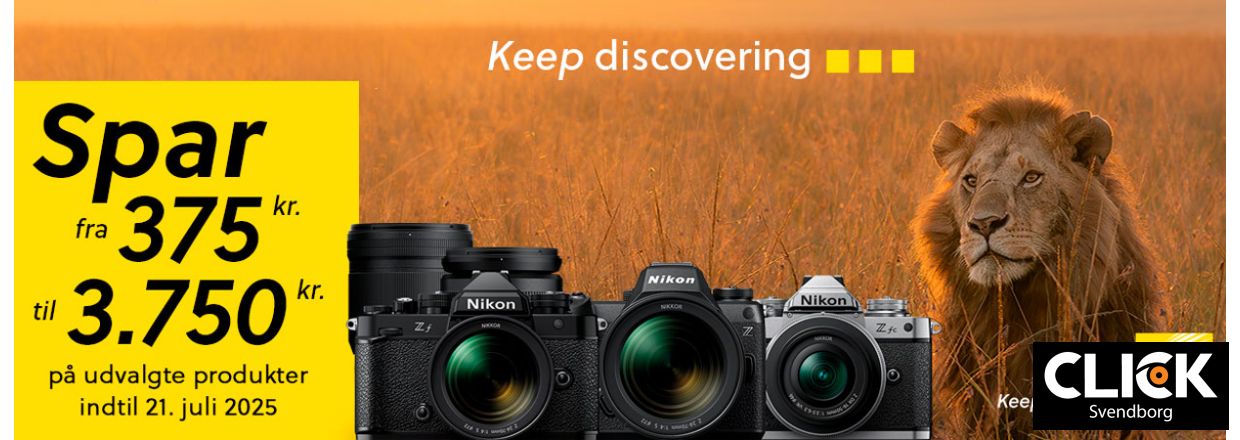 Nikon Instant Saving  Spar op til 3.750,- p Nikon kameraer og objektiver