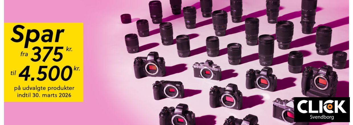 Spar op til 4.500 kr. p� Nikon Z kameraer og NIKKOR Z objektiver � Nikon for�rskampagne 2026
