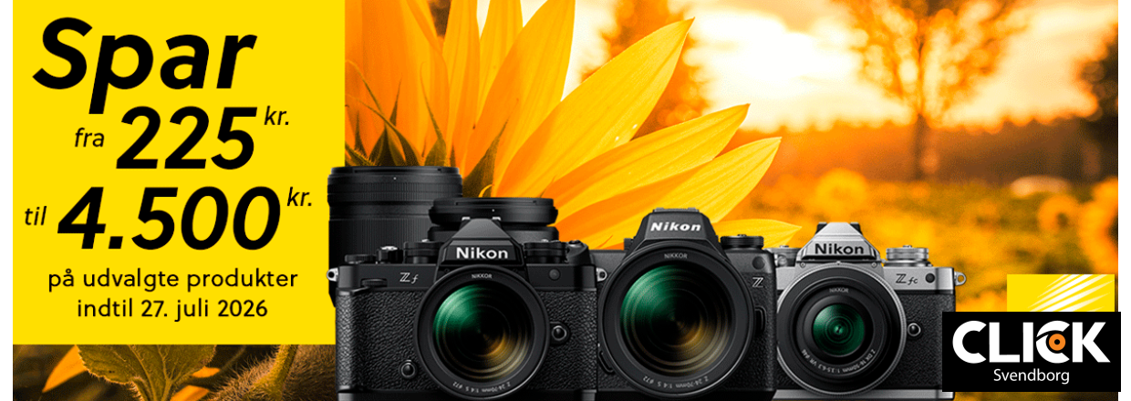 Nikon kampagne � Spar op til 4.500 kr. p� kameraer og objektiver