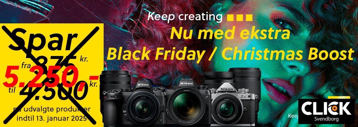 Spar op til 5.250,- p udvalgte Nikon produkter