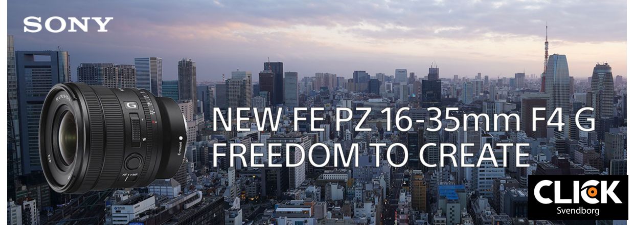 Sony FE PZ 16-35MM verdens letteste F4 vidvinkel Power Zoom G-objektiv