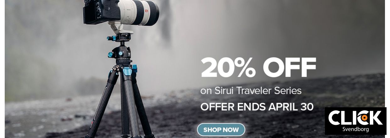Klar til ferien? Spar 20% p� Sirui Traveler stativer