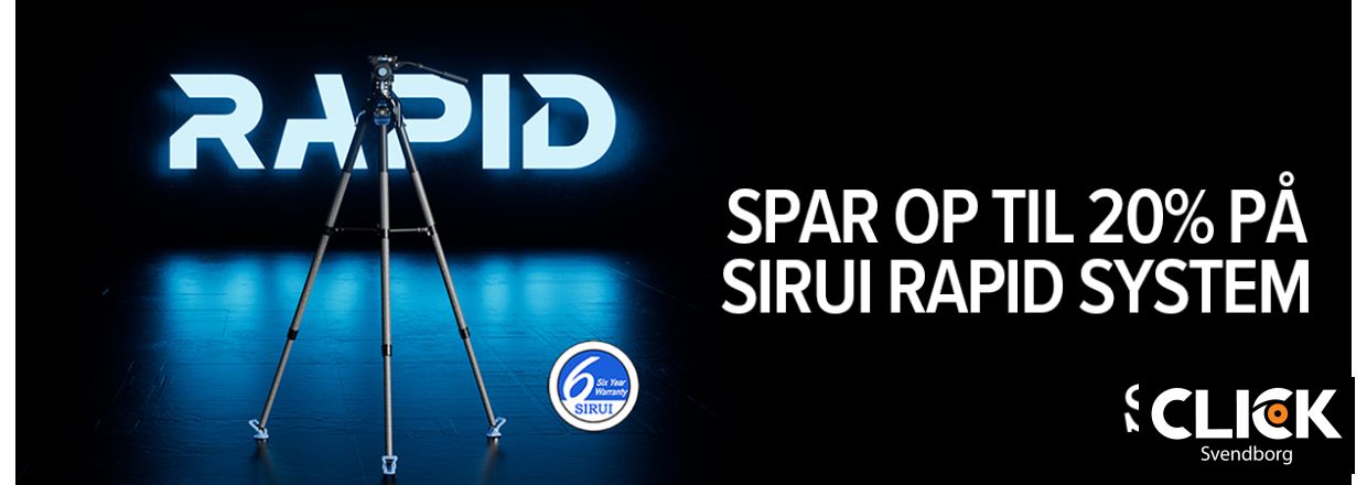 Kampagne: Spar stort p de nye Sirui Rapid System Tripods/Monopods