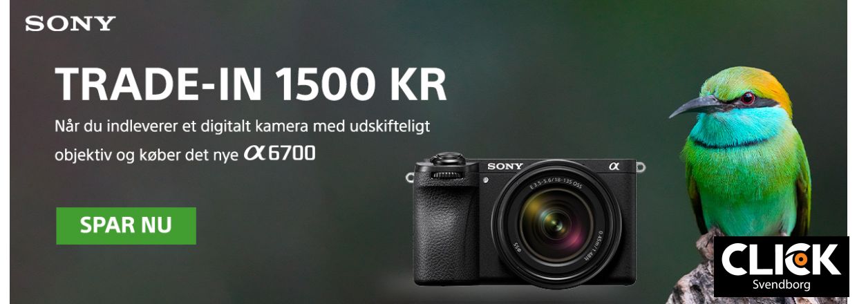 Opgrader til Sony Alpha A6700: Få minimum 1500,- for dit gamle kamera!