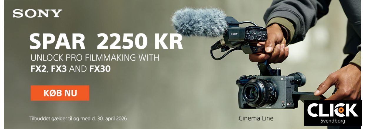 Spar 2.250 kr. p� Sony FX‑serien