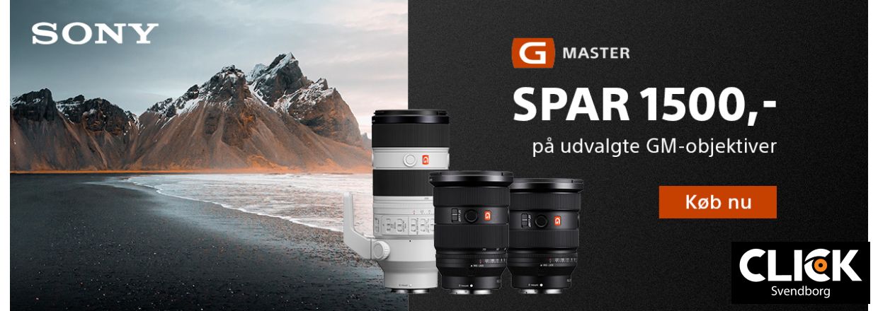 Sony Instant Rabat p� de professionelle G Master zoomobjektiver
