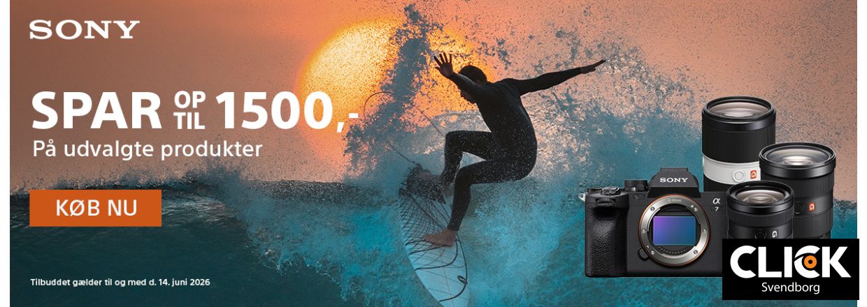 Sony Instant Saving � Spar op til 1.500 kr. p� udvalgte kameraer og objektiver