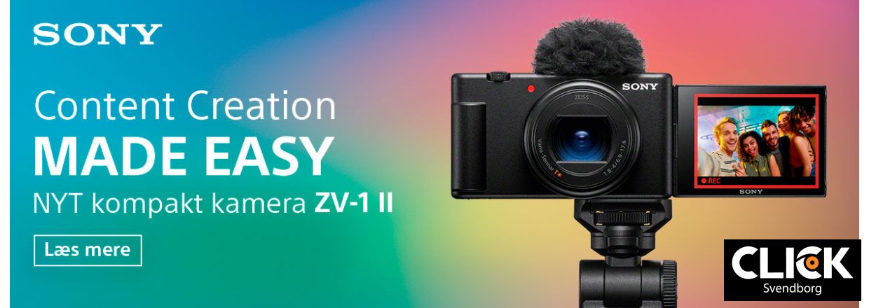 Sony ZV-1 II Vlogger kamera - Optag dine oplevelser i fantastisk kvalitet