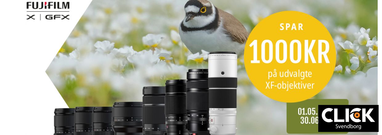 Fujifilm Objektiv Kampagne  Spar 1.000,- p udvalgte XF objektiver