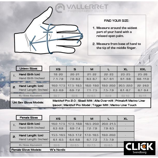 VALLERRET W's Nordic Fotografhandsker