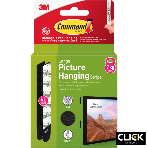 3M Command Strips 7kg Sort