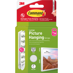 3M Command strips 7kg Hvid