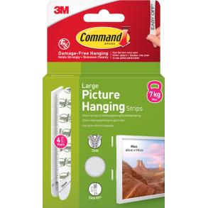 3M Command strips 7kg Hvid