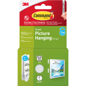 3M Command strips smal 2kg