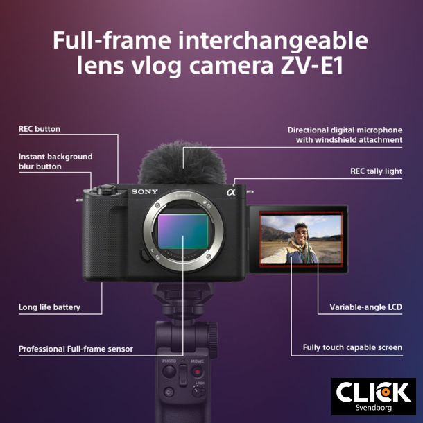 Sony ZV-E1 Hus (F 1500,- i cashback) (Sony Student Cashback)