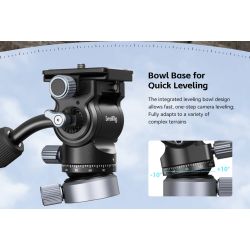 Smallrig 4170 Video Head CH20 with Leveling Base 