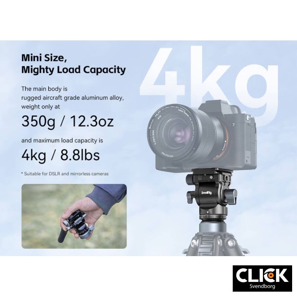 Smallrig 4170 Video Head CH20 with Leveling Base 