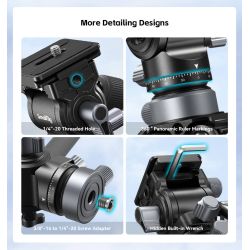 Smallrig 4170 Video Head CH20 with Leveling Base 