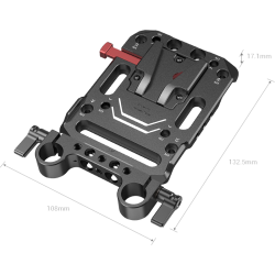 SmallRig 3016 Battery Plate V-Mount w Rod Clamp