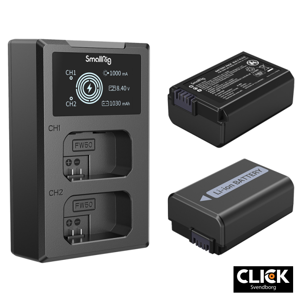 SmallRig 3818 NP-FW50 Battery &amp; Charger Kit