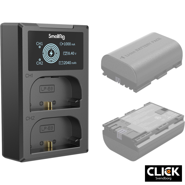 SmallRig 4084 Battery Charger For LP-E6 Batteries