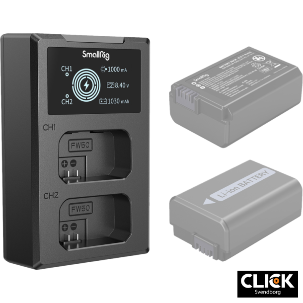 SmallRig 4081 Battery Charger For NP-FW50 Batteries