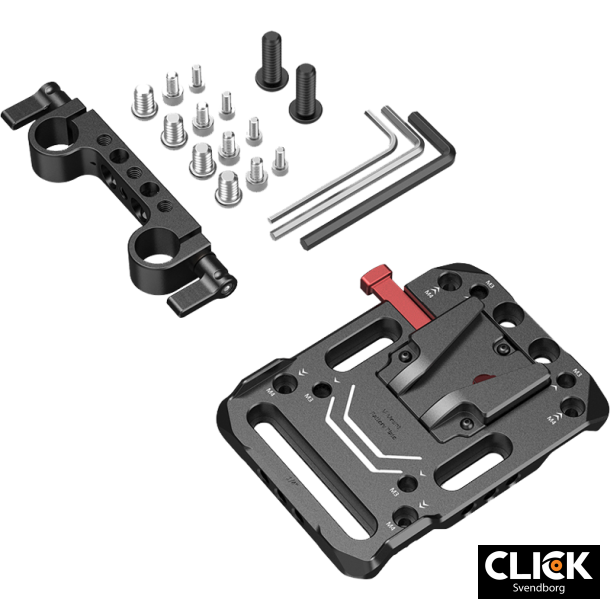 SmallRig 3016 Battery Plate V-Mount w Rod Clamp