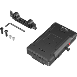SmallRig 3203 Battery Adapter Plate V-Mount w Dual 15mm Rod Clamp