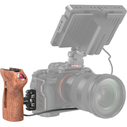 SmallRig 3323 Side Handle Wood with Start/Stop Remote Trigger