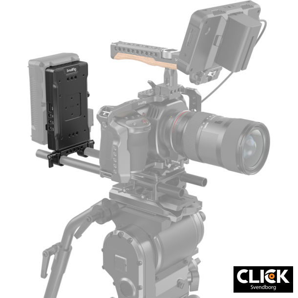 SmallRig 3203 Battery Adapter Plate V-Mount w Dual 15mm Rod Clamp