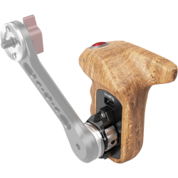 SmallRig 3324 Rosette Side Handle Wood with Record Start/Stop Remote Trigger