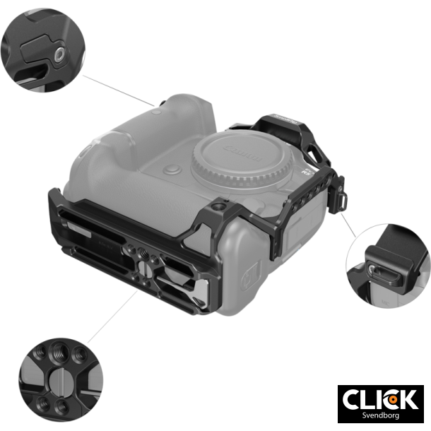 SmallRig 3464 Cage For Canon EOS R5/R6 &amp; R5C with Battery Grip BG-R10