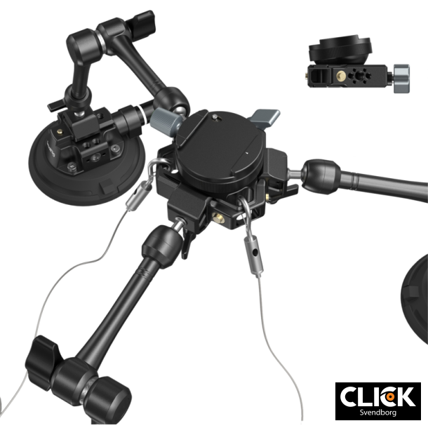 SmallRig 3565 All-in-One 4-Arm Suction Cup Camera Mount Kit for Vehicle Shooting SC-15K