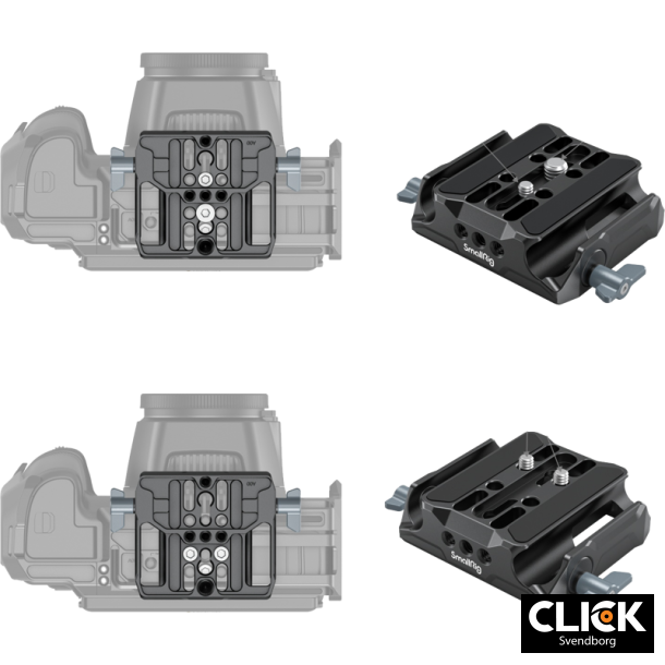 SmallRig 3357 Universal LWS Baseplate w dual 15mm Rod Clamp