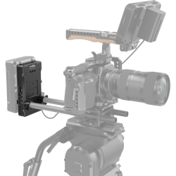 SmallRig 3203 Battery Adapter Plate V-Mount w Dual 15mm Rod Clamp